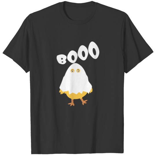 Booo Halloween Ghost Chicken funny tshirt T-shirt