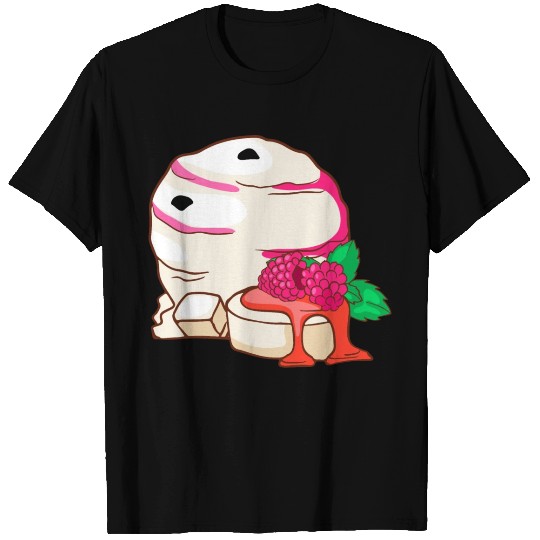Panna cotta Raspberry Ice cream T Shirts