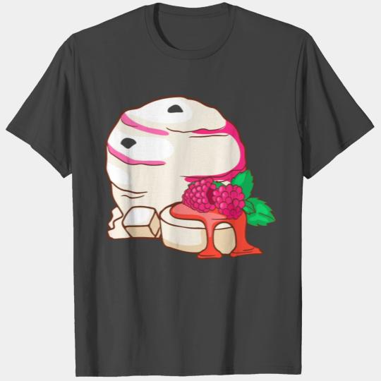 Panna cotta Raspberry Ice cream T Shirts