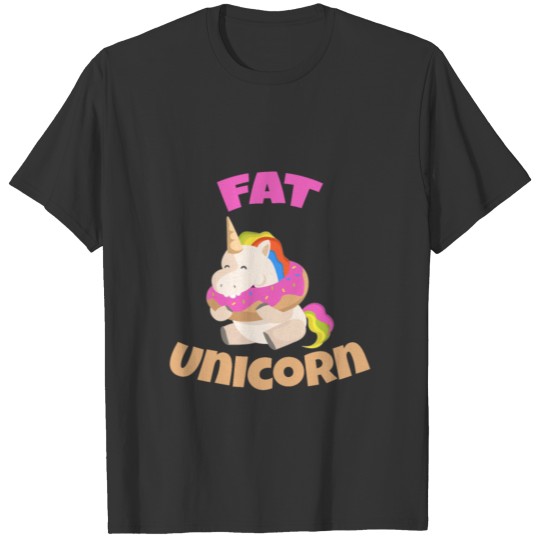 Fat Unicorn Unicorn Donut Baby Gift T Shirts