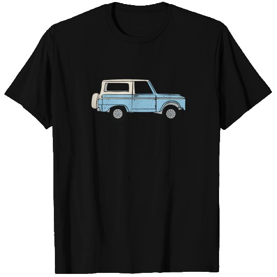 Vintage Green Ford Bronco Design T Shirts