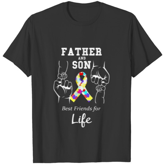 Autism Awareness T-Shirt Father and Son Best Frien T-shirt