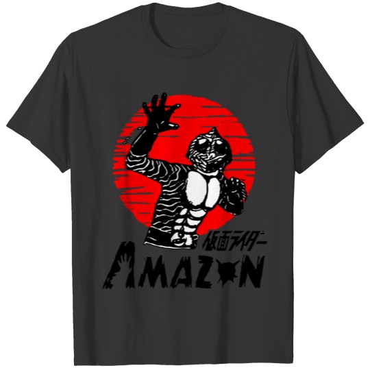 Japan Masked Kamen Rider Amazon Retro Vintage T Shirts