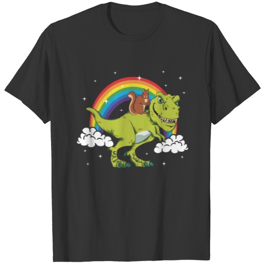 Squirrel T-Rex Dinosaur Dino Tyrannosaurus Gift T Shirts