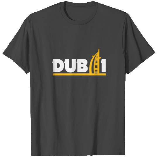 Dubai city gift skyline vacation trip T Shirts