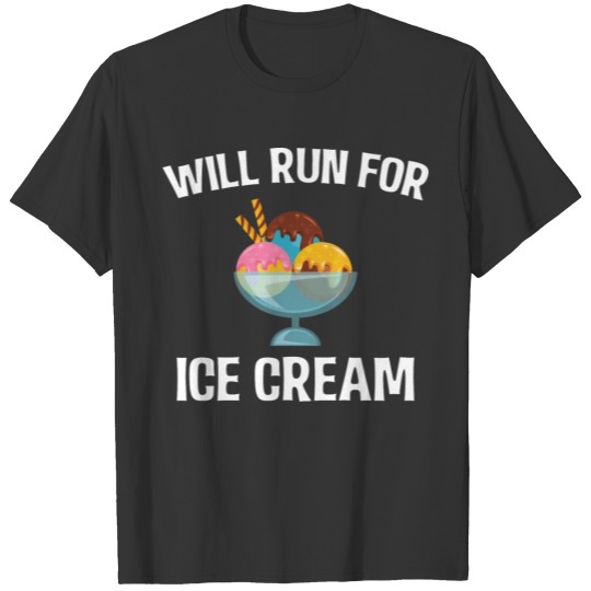 Ice Cream Running Mate Funny Gift T Shirts