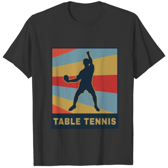 Table tennis player gift daddy father Tournament T-shirt