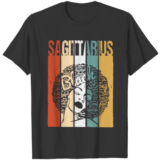 Sagittarius Girl black strong saful love girl sexy T Shirts