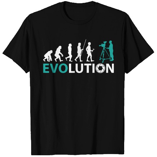 Evolution Monkey To Cameraman Funny Gift T Shirts