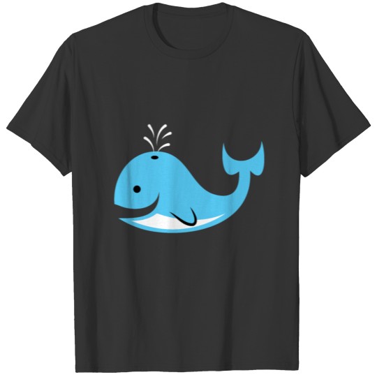 Whale gift sea blue whale baby kids T Shirts