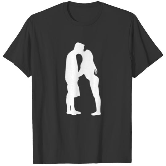 Couple kissing funny T-shirt