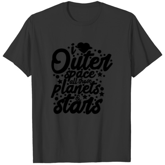Planets Love The Galaxy Black Cool Gift T Shirts