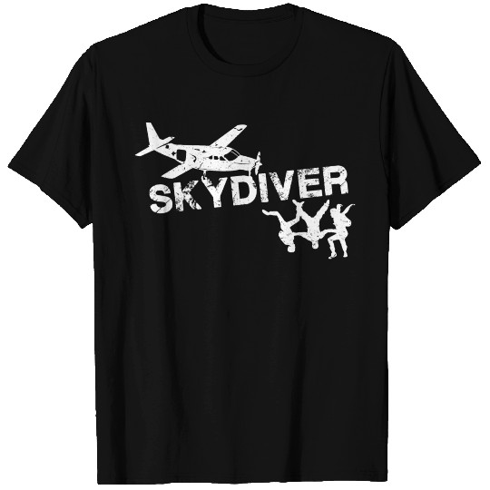 Skydiving Freely B&W Edition T Shirts