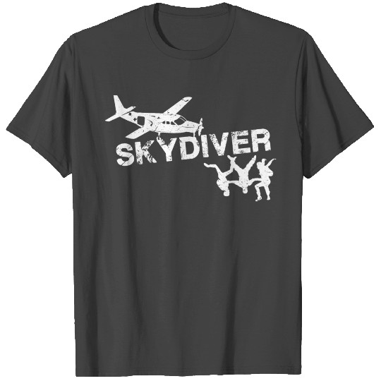 Skydiving Freely B&W Edition T Shirts