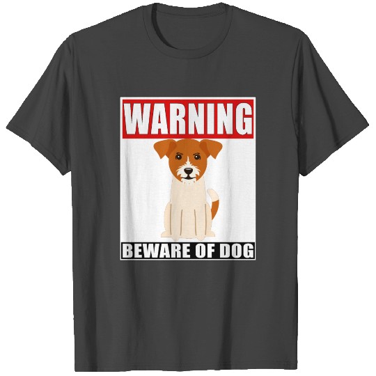 Warning Jack Russel Terrier Beware Of Dog T Shirts