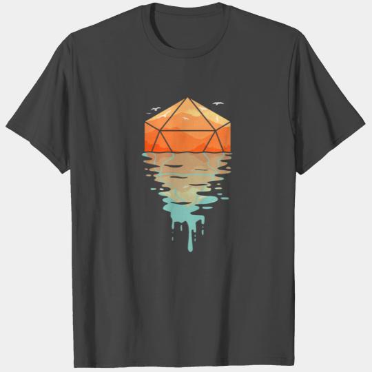 Rippling d20 - D&D Dungeons and dragons dnd T Shirts