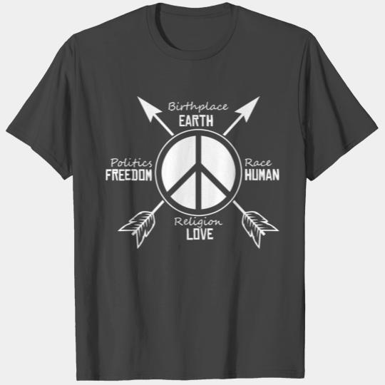 Religion Earth Human Politics Love Cool Gift T Shirts