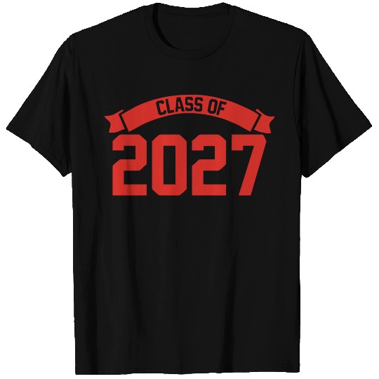 Class of 2027 Novelty High School Elementary T Shirts