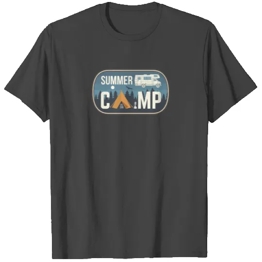 Summer camp retro T Shirts