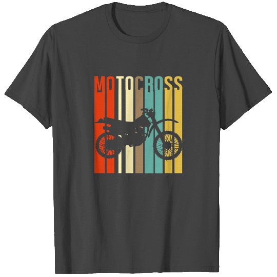 ACool Vintage Motocross Dirt Bike Silhouette T Shirts
