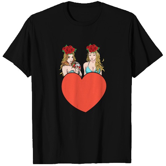 Heart Love Sexy Girls Hot Fantasy Bikini Erotic T Shirts