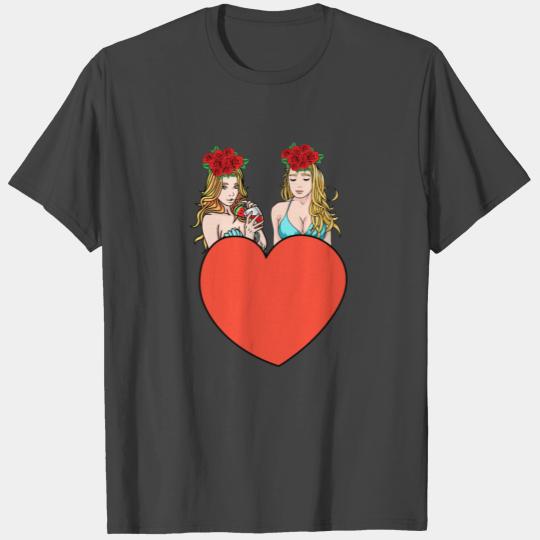 Heart Love Sexy Girls Hot Fantasy Bikini Erotic T Shirts