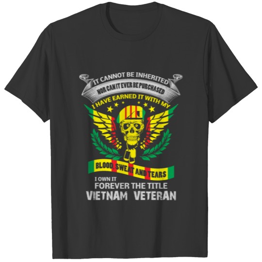 Vietnam Veteran Grandpa Dad Father Army T-shirt