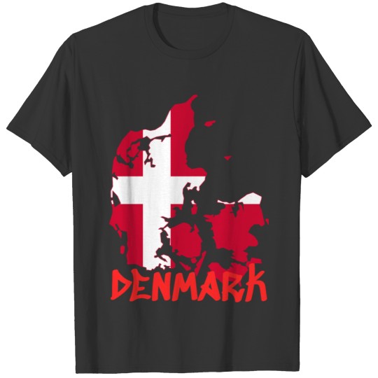 Denmark outline map gift idea T-shirt