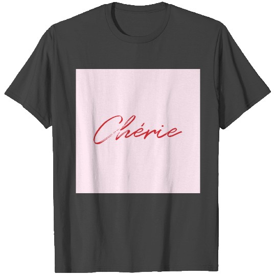 valentine´s day gift idea cherie love pink poster T Shirts