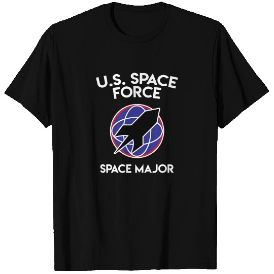 Space Force Trump Military Space Major T Shirts