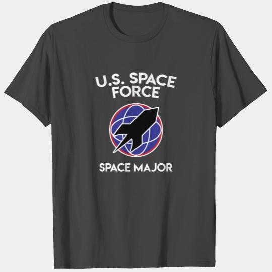 Space Force Trump Military Space Major T Shirts