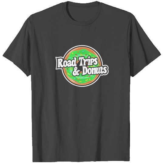 Road Trips And Donuts Mountains Travel Camper T Shirts