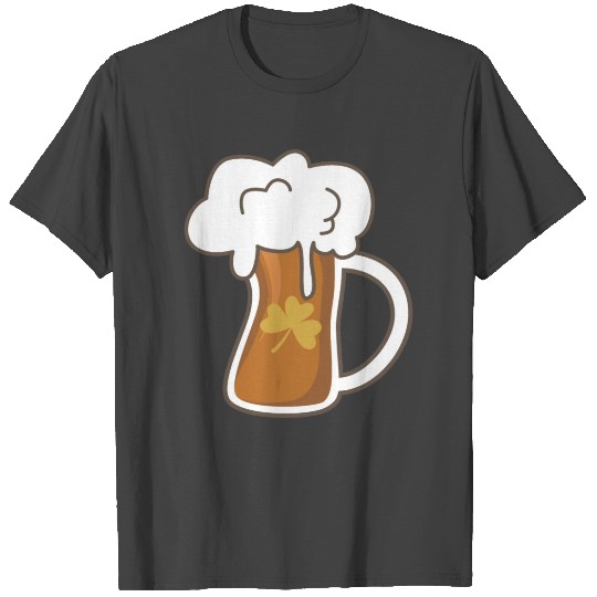 st patrick's day beer mug irish clover pub party T Shirts