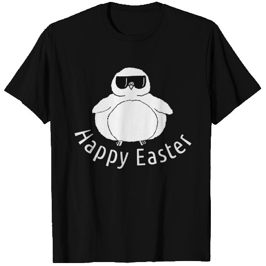 happy easter fatchick sunglasses black and white T Shirts