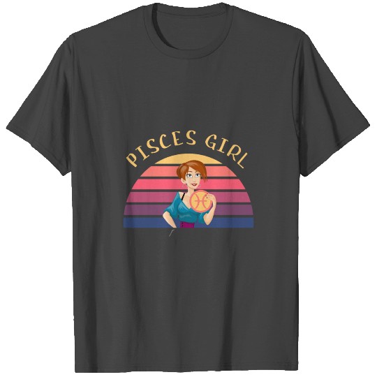 Pisces Girl Zodiac T Shirts February & March