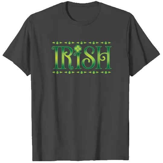 Green Four Leaf Clover St Patricks Day Irish T Shirts