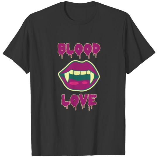 Sexy Hallowenn Lips Blood Love Kiss Hot T-shirt