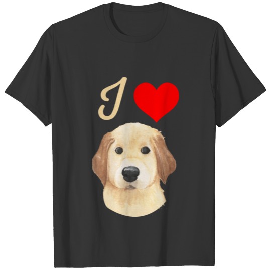 Love Golden Retriever gift idea dog dogs T-shirt