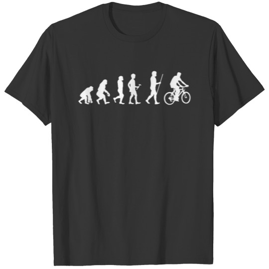 Evolution cycle gift idea bike bicycle T-shirt