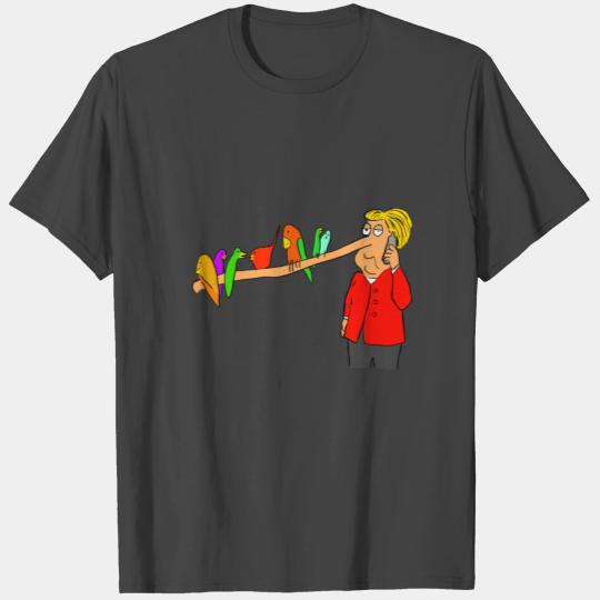 Merkel politics promise lies gift critic T Shirts