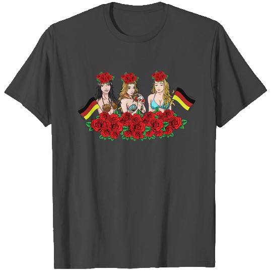 Sexy Girls Bikini Party Germany Flag FANTASY T Shirts