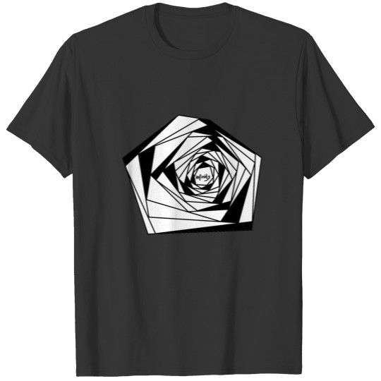 3D effect optical illusion simple gift infinity T-shirt