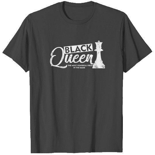 Black Queen Chess game Black History Month T Shirts