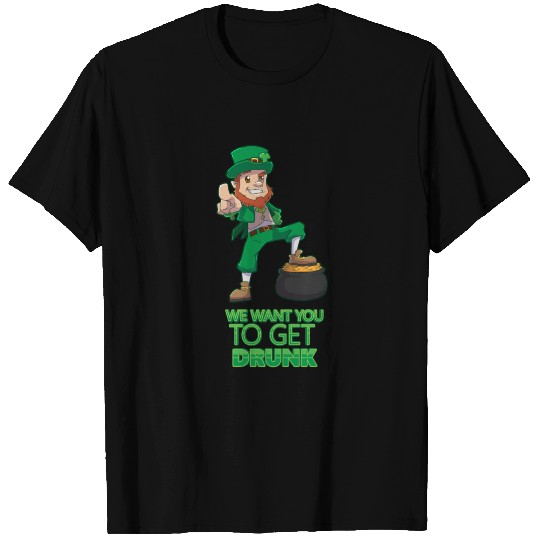 St. Patricks Day Irish Pub Gold pot Drunk T Shirts