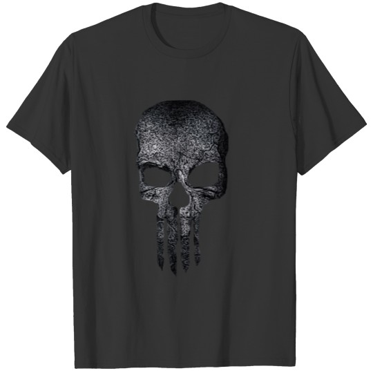 skull, head, evil, bad boy, dead, dark, black meta T-shirt