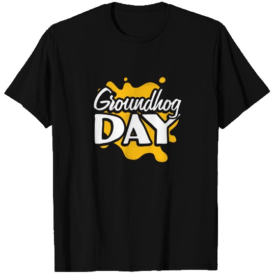 Awesome Happy Groundhog Day Simple Ground Hog T Shirts