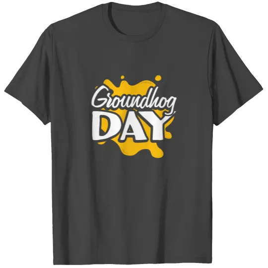 Awesome Happy Groundhog Day Simple Ground Hog T Shirts