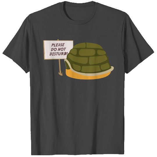 Do Not Disturb Turtle Sleeping T Shirts