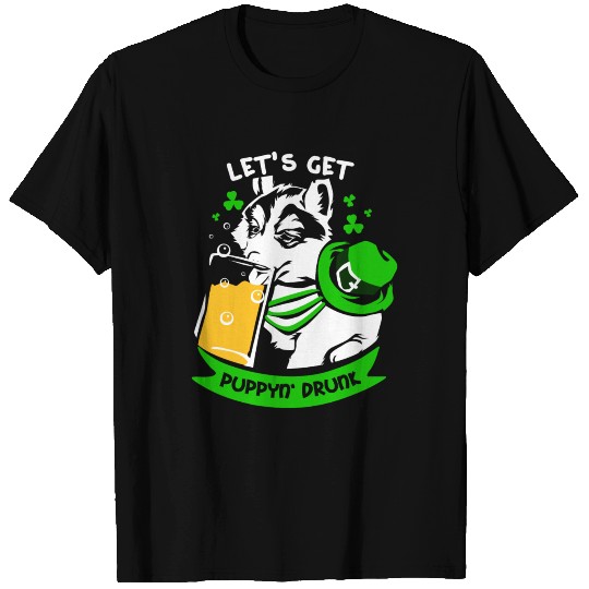 St. Patrick's Day Husky T Shirts