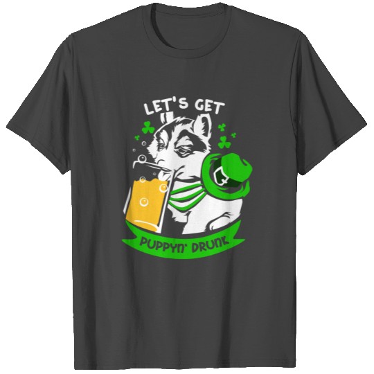 St. Patrick's Day Husky T Shirts